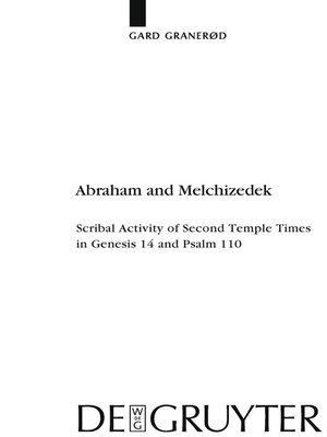 cover image of Abraham and Melchizedek